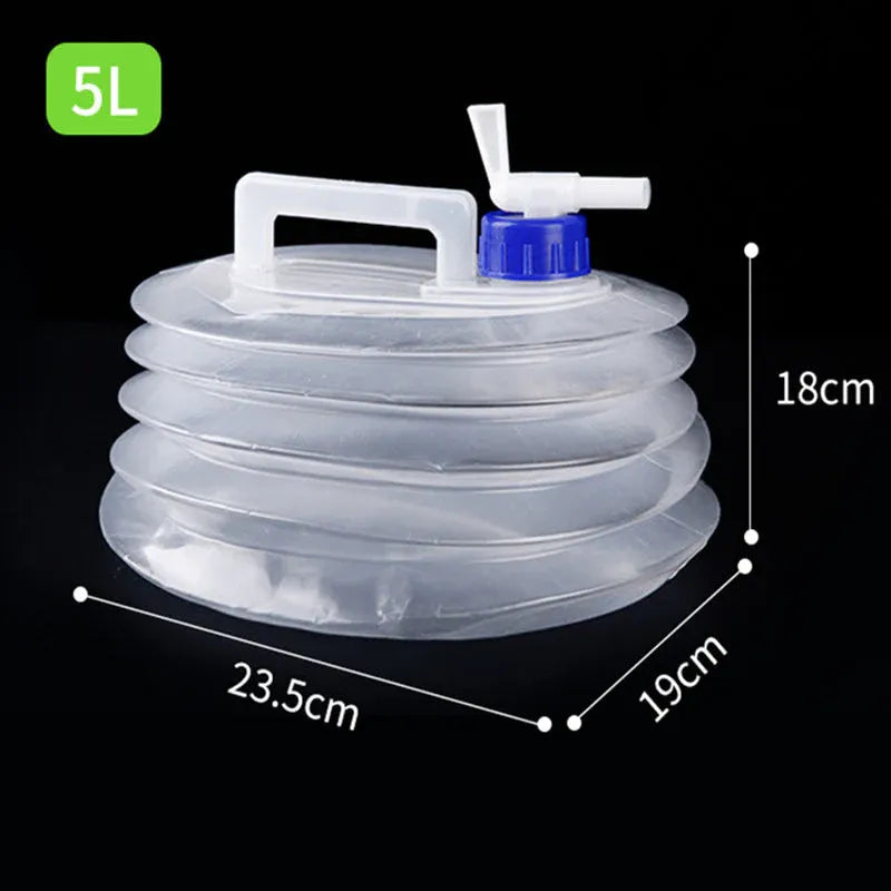 5 liter collapsible water container dimensions