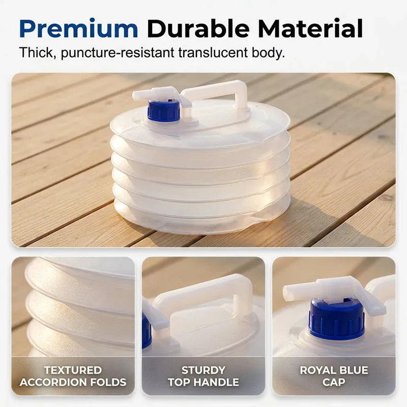 Accordion body handle cap and spigot material details