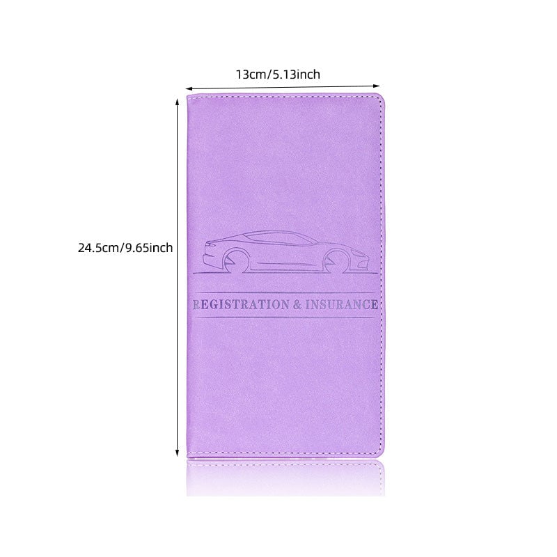 🚘Never Dig Through Your Glove Box Again – Car Registration & Insurance Card Holder