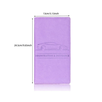🚘Never Dig Through Your Glove Box Again – Car Registration & Insurance Card Holder