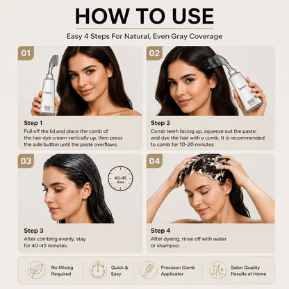2-in-1 Comb Applicator Hair Dye Cream