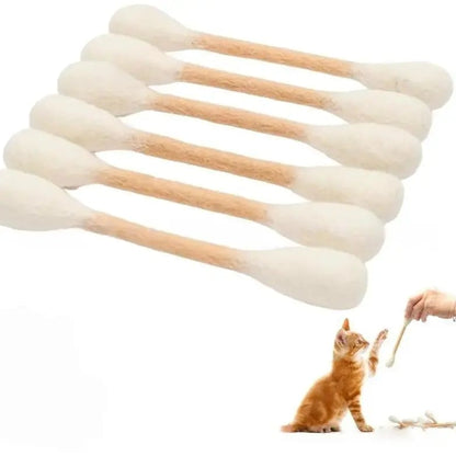 Beige giant swab cat toy