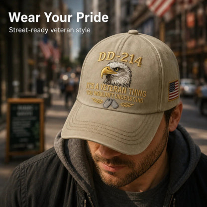DD-214 veteran cap lifestyle image