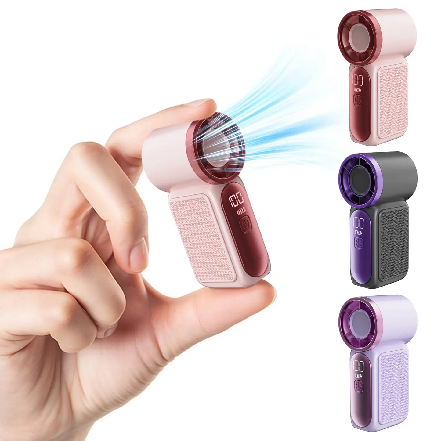 ❄️ Small Enough for Your Pocket, Powerful Enough for Summer – 6-Speed Handheld Fan
