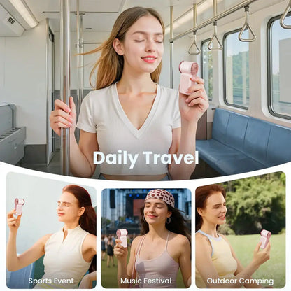 ❄️ Small Enough for Your Pocket, Powerful Enough for Summer – 6-Speed Handheld Fan