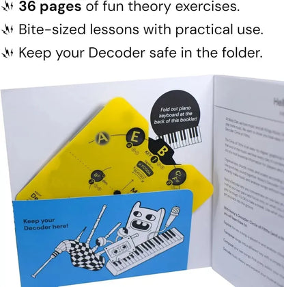 🎵Circle of Fifths Decoder Set – Learn Music Theory Faster with a 36-Page Workbook