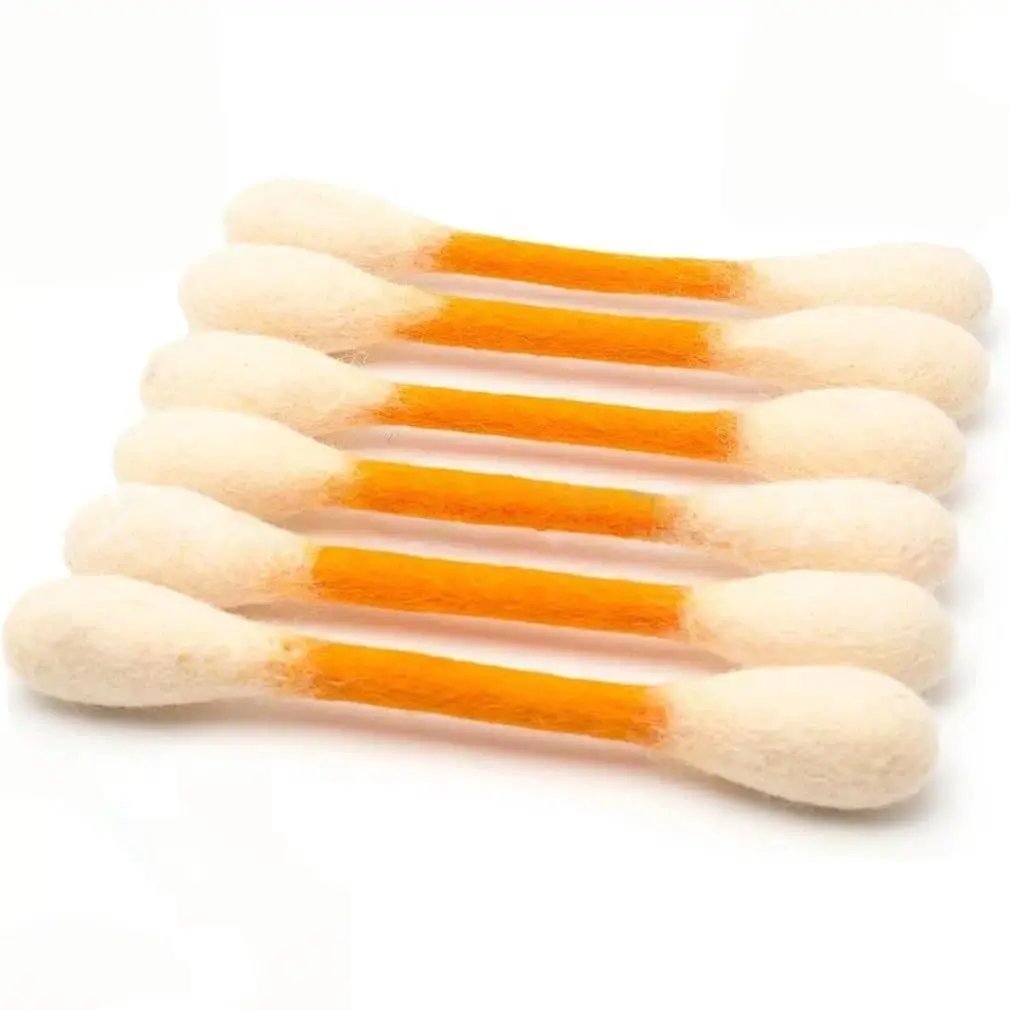 Orange giant swab cat toy
