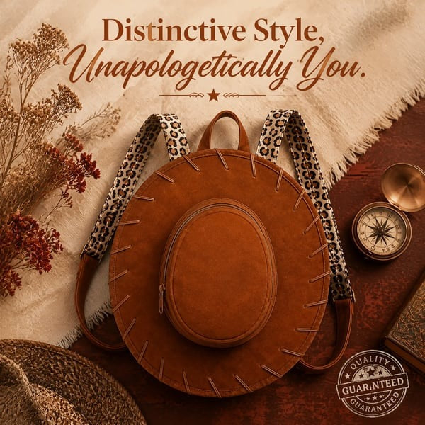 Western cowgirl backpack styled for outfit wear