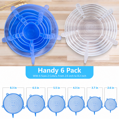 Reusable Silicone Stretch Lid Set