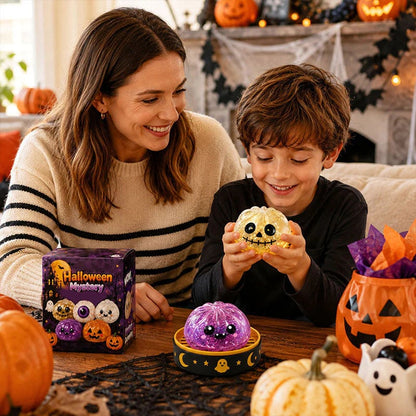 🎃 Halloween Dumpling Squishy Toy – Cute Squeeze Toy for Stress Relief & Spooky Fun