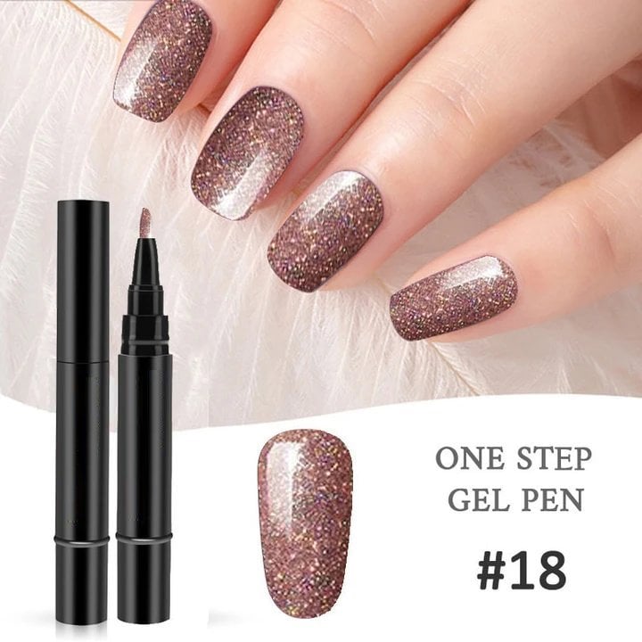 ✨ The Viral One Step Nail Gel Pen Deal – BOGO + Free Mini UV Nail Lamp 💡