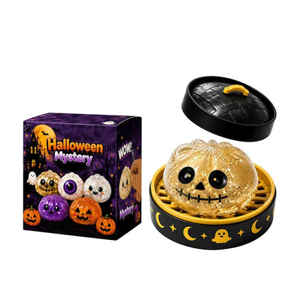🎃 Halloween Dumpling Squishy Toy – Cute Squeeze Toy for Stress Relief & Spooky Fun