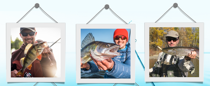 Fishing memories and tackle gift display