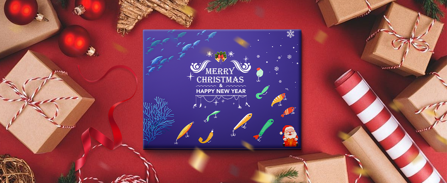 Fishing Lure Advent Calendar gift box