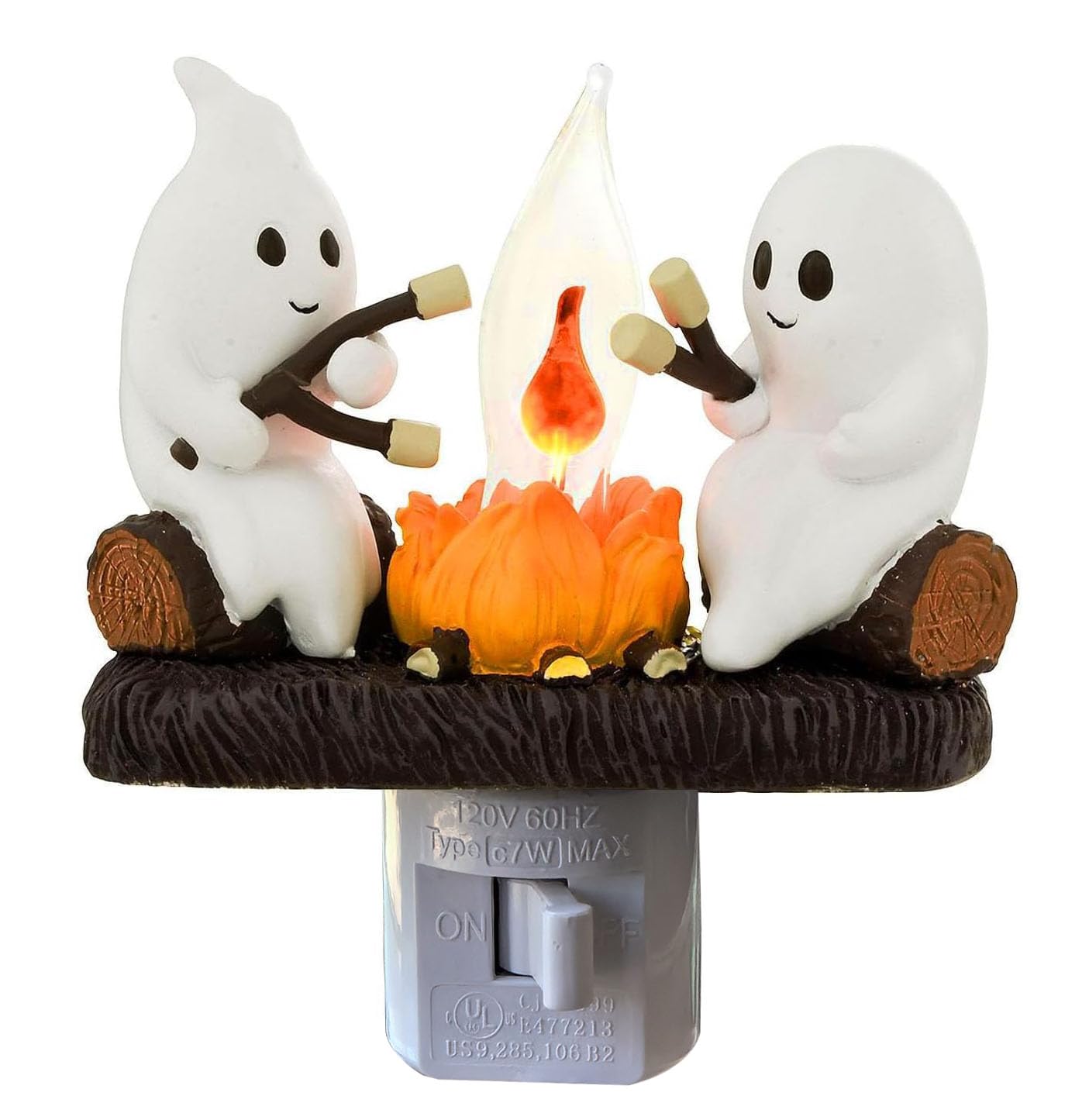 Ghost campfire night light product on white background