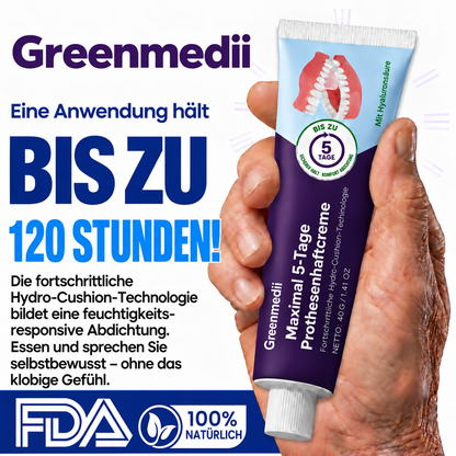 Greenmedii Bio-Seal Max 5-Tage-Prothesenhaftmittel – deutsches Produktbild 2