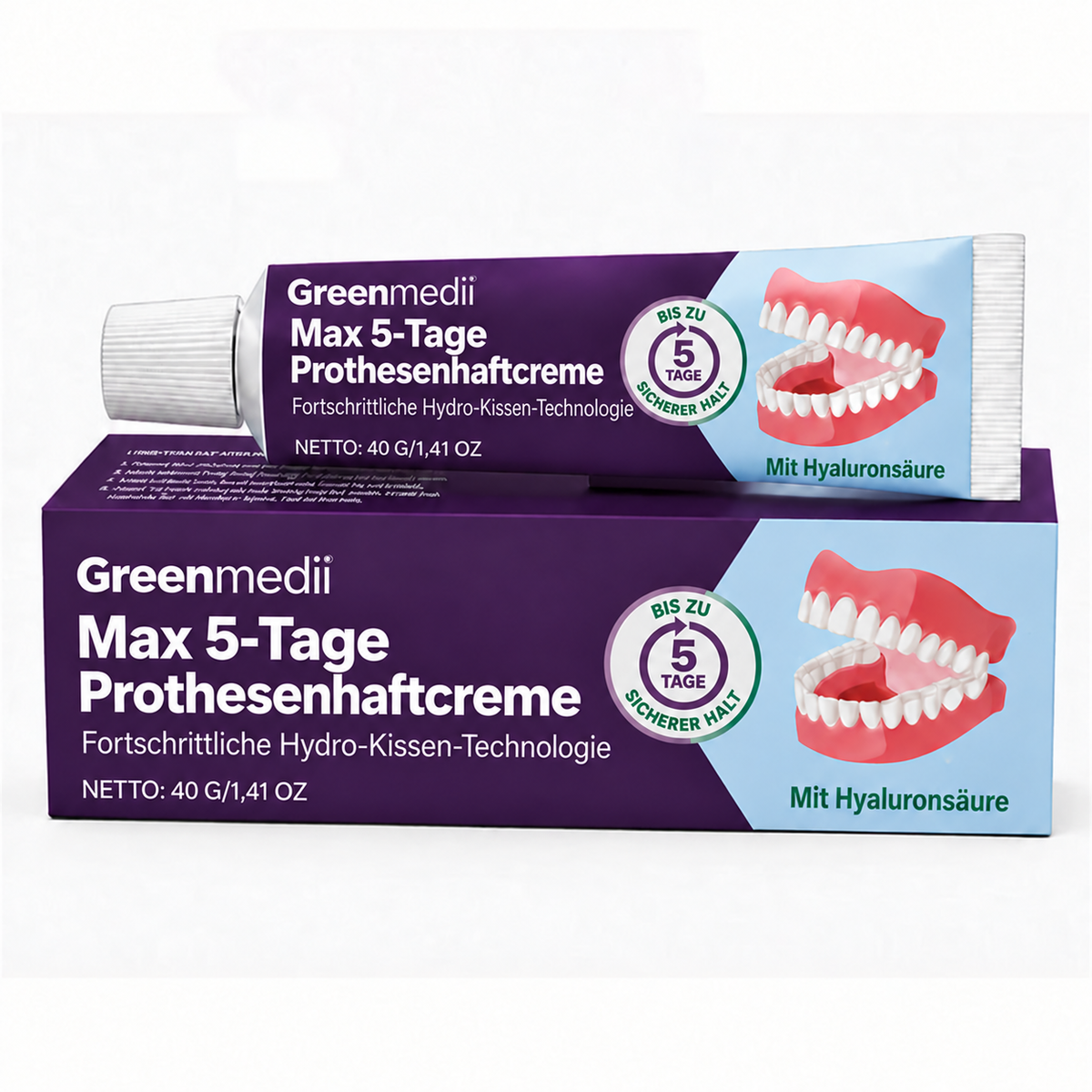Greenmedii Bio-Seal Max 5-Tage-Prothesenhaftmittel – deutsches Produktbild 16