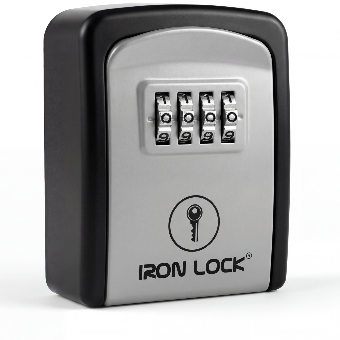 Grey wall-mount four-digit combination key lock box
