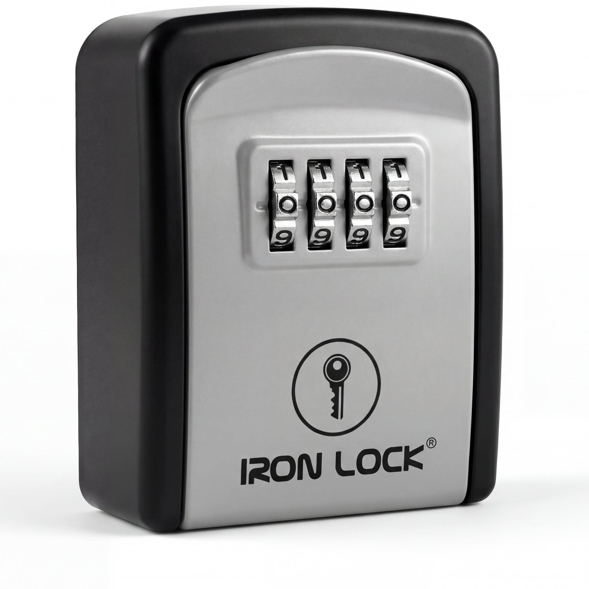 Grey wall-mount four-digit combination key lock box