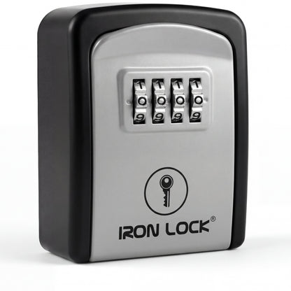 Grey wall-mount four-digit combination key lock box