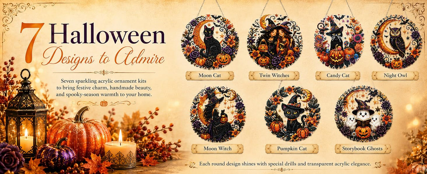 Halloween diamond art ornament design collection