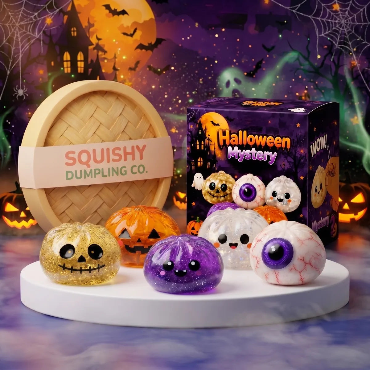 Haunted Halloween dumpling squishy set main image