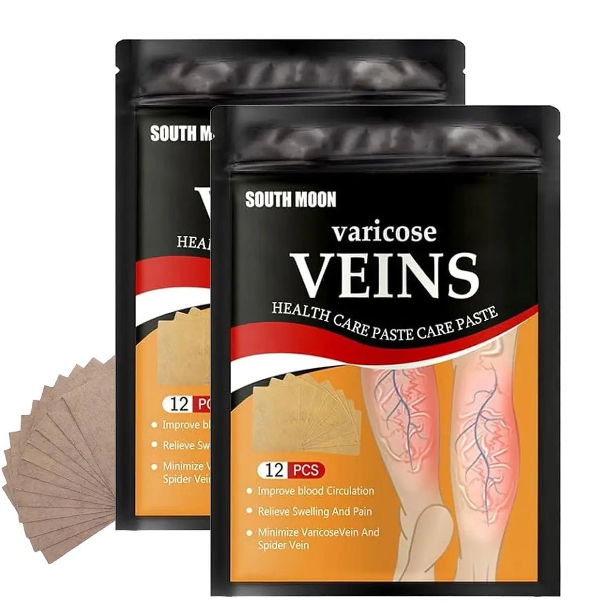 Herbal leg comfort patches 12 piece pack