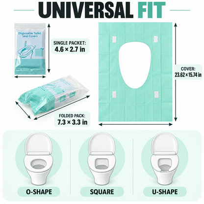 Disposable Waterproof Toilet Seat Covers | 10-50 PCS