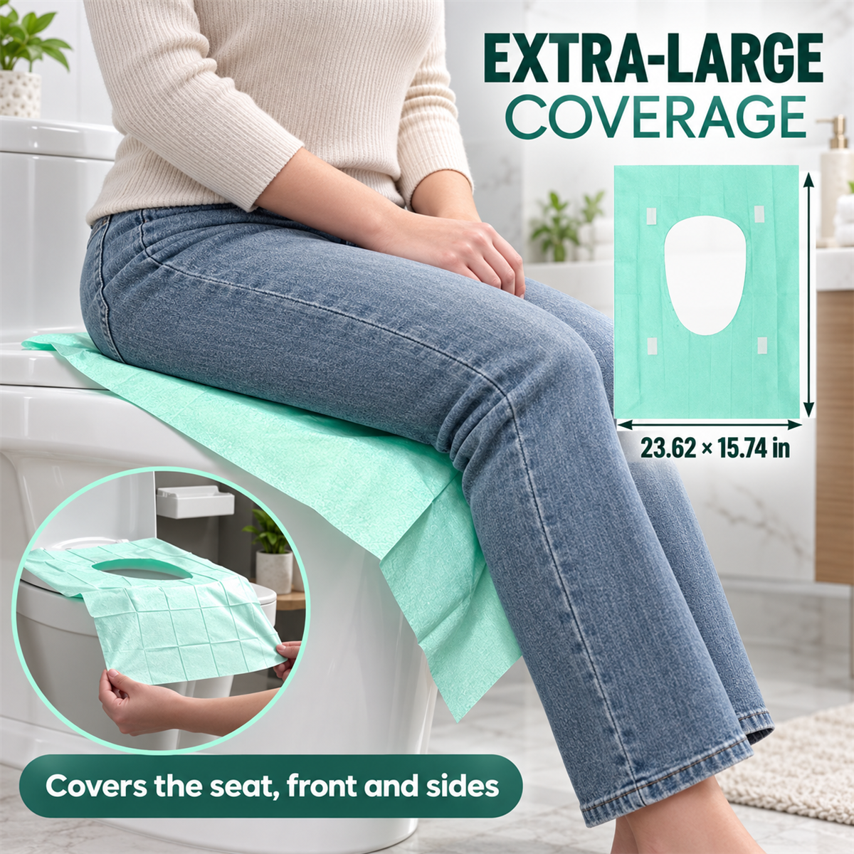 Disposable Waterproof Toilet Seat Covers | 10-50 PCS