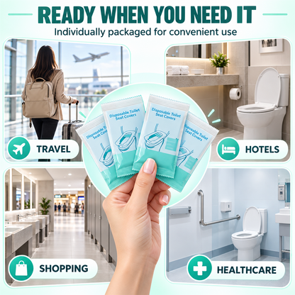 Disposable Waterproof Toilet Seat Covers | 10-50 PCS
