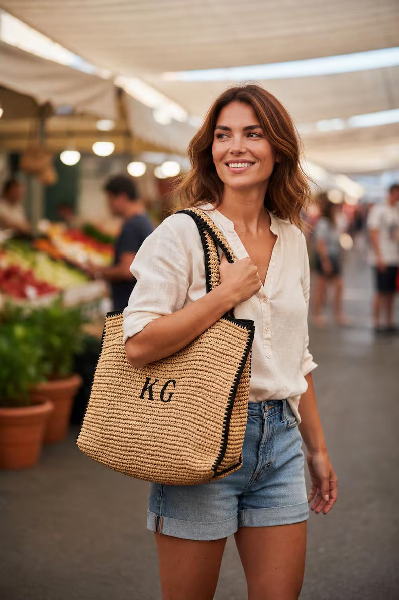 The Beach Bag That Carries Your Whole Vacation Mood