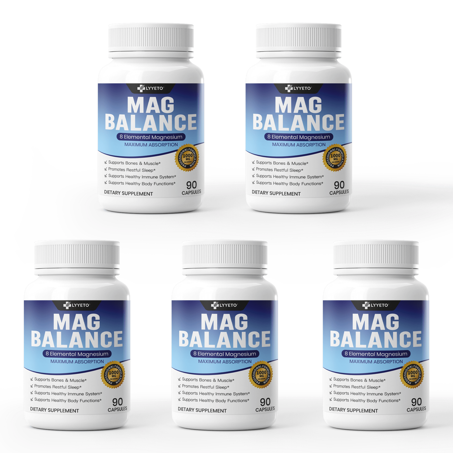 5 Bottles - Visible Results!