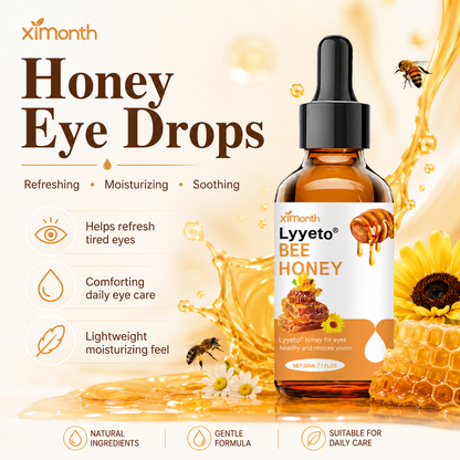 Lyyeto® Bee Honey Eye Drops – Moisturizing & Soothing Relief for Dry Eyes