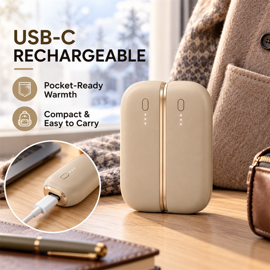 USB-C rechargeable pocket hand warmers
