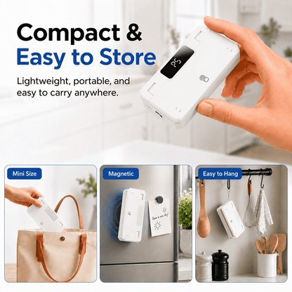Compact handheld design and storage