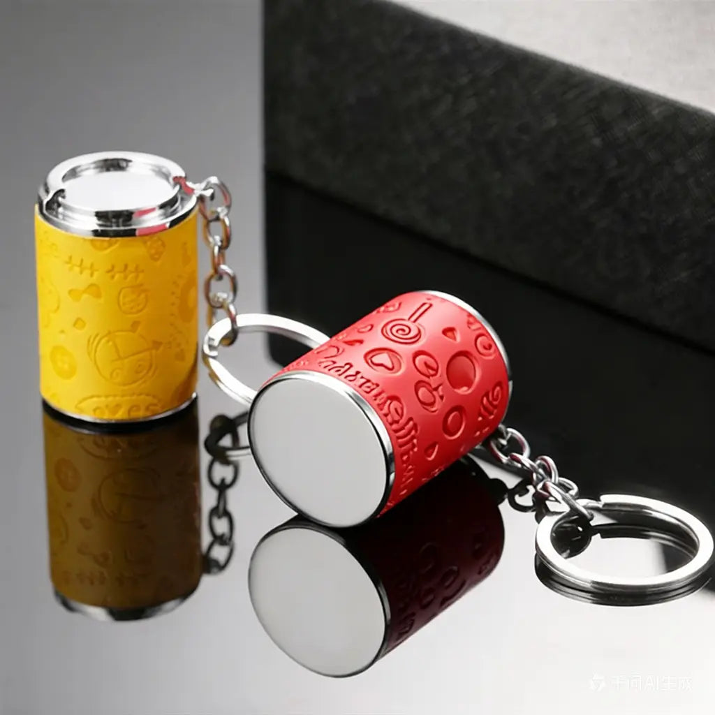 Mini coin storage keychain bottom detail