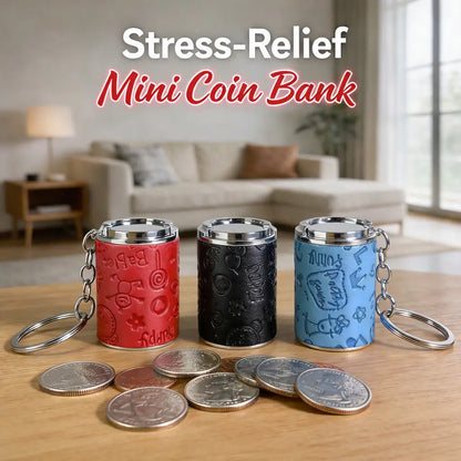 Mini coin storage keychain mini coin bank scene