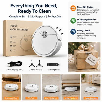 Mini robot vacuum cleaner complete set and multiple applications