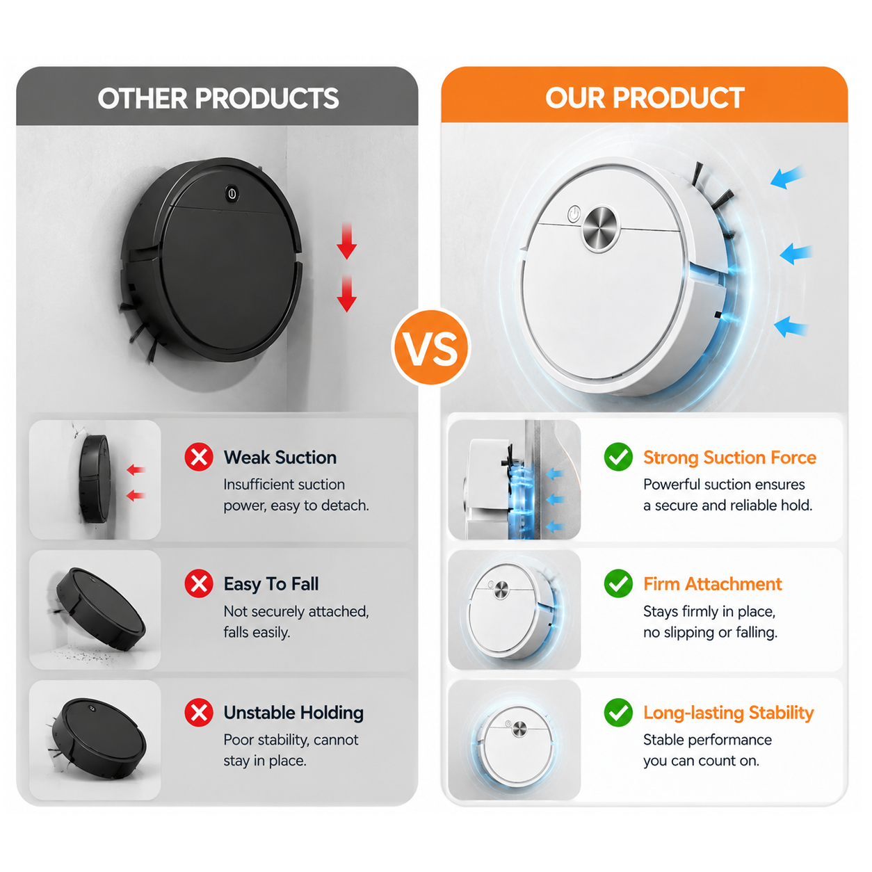 Mini robot vacuum cleaner product advantages comparison