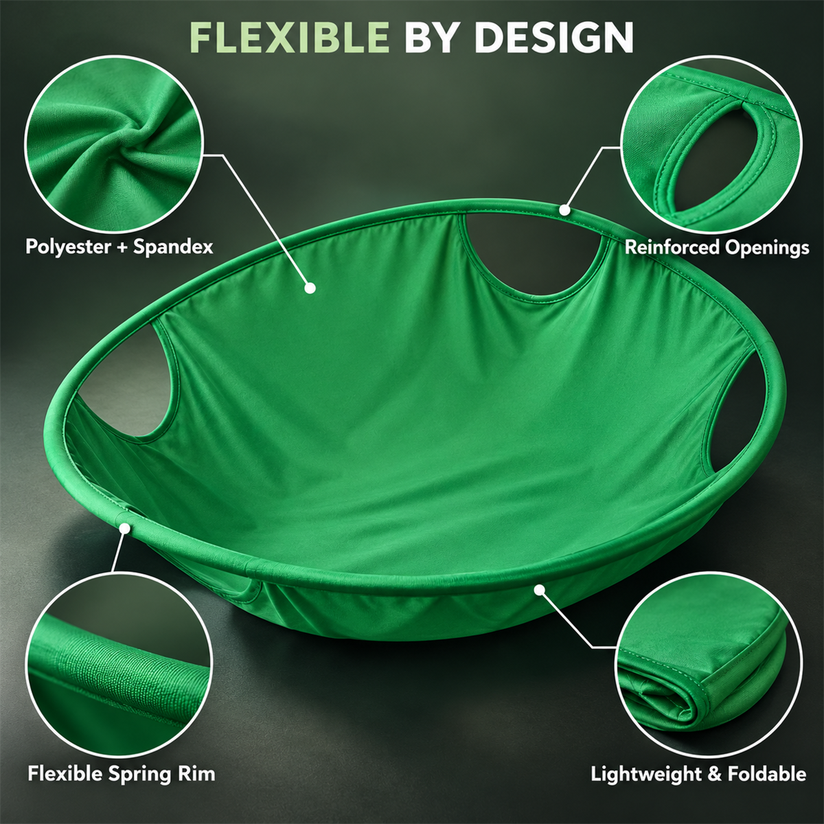 Polyester and spandex laundry carrier with reinforced openings