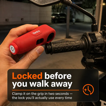 LoudLock - 100dB Motorcycle Handlebar Alarm Lock