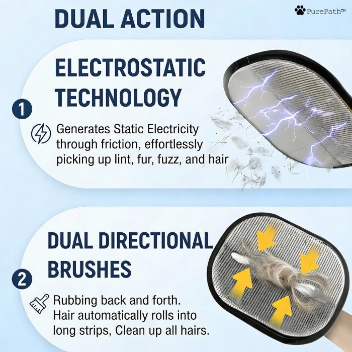 Pet Hair Remover Glove – Double-Sided Grooming Brush for Cats & Dogs