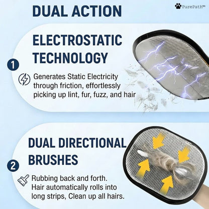 Pet Hair Remover Glove – Double-Sided Grooming Brush for Cats & Dogs