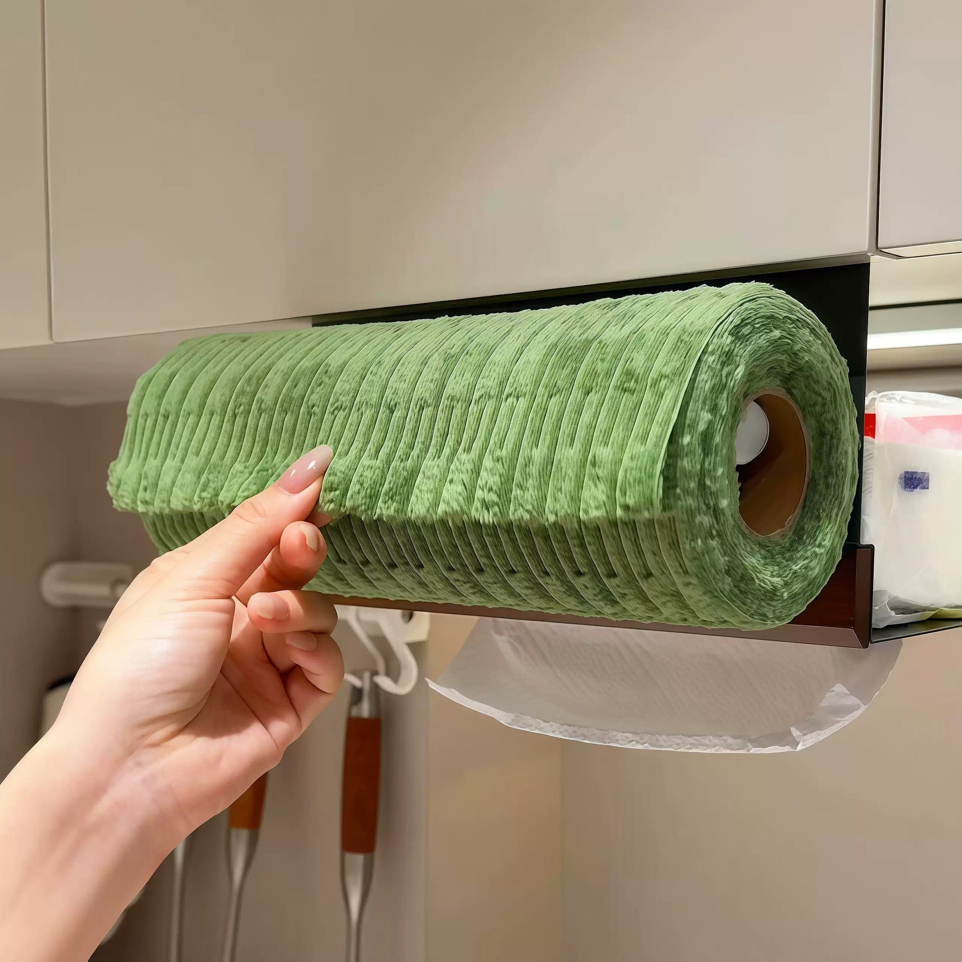 Reusable kitchen cleaning cloth roll absorbent cleaning use