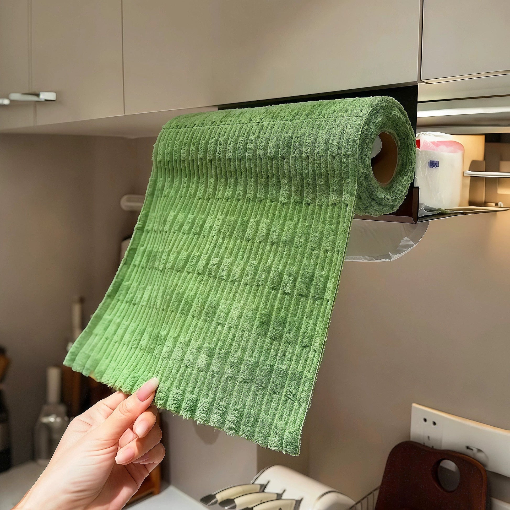 Reusable kitchen cleaning cloth roll main image