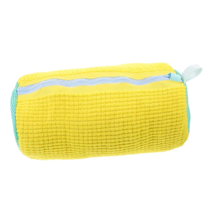 Soft yellow shoe washing bag product view