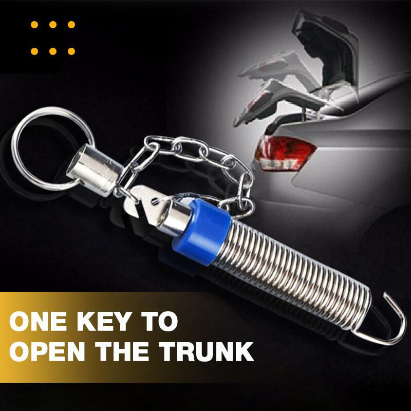 Trunk spring lifting device installed on car trunk