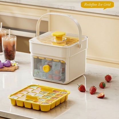 🧊2026 HOT SALE 50% OFF! 🥤 Ice Cube Maker with Storage – 48 cubes at once. leak‑proof lid. Stackable. saves space. 🏖️