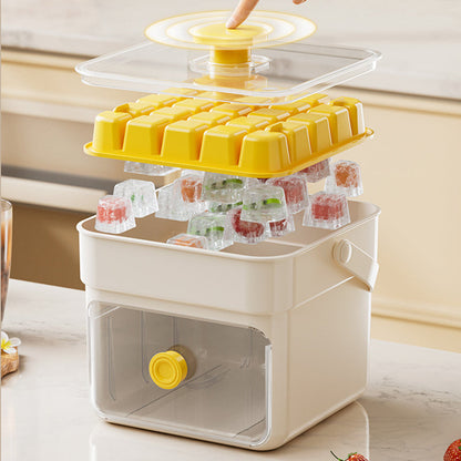 🧊2026 HOT SALE 50% OFF! 🥤 Ice Cube Maker with Storage – 48 cubes at once. leak‑proof lid. Stackable. saves space. 🏖️