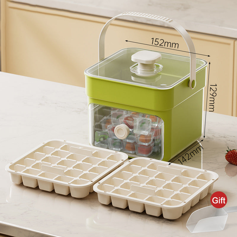 🧊2026 HOT SALE 50% OFF! 🥤 Ice Cube Maker with Storage – 48 cubes at once. leak‑proof lid. Stackable. saves space. 🏖️